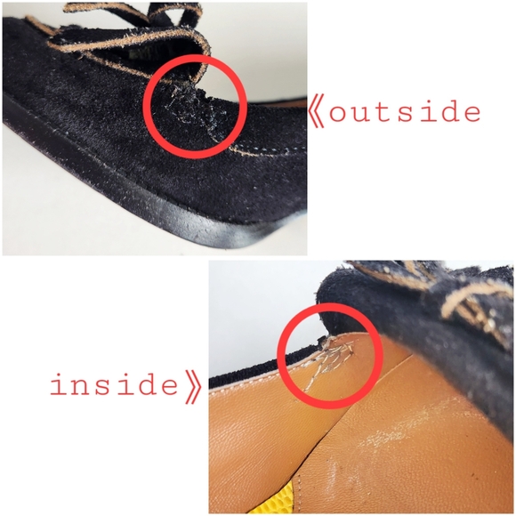 Fendi Austen Black Suede Leather Loafer Pumps, Slip-On W/Stacked Yellow Heel 37 - Picture 13 of 16